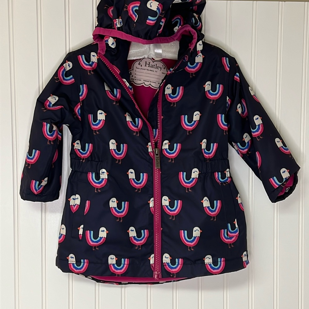 Hatley | Rainbow Birds Microfiber Rain Jacket |